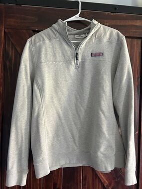 Vineyard Vines Heather Gray Half-Zip Pullover